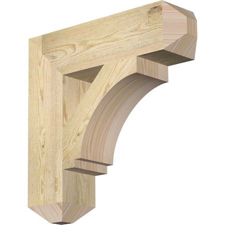Ekena Millwork Imperial Craftsman Rough Sawn Bracket, Douglas Fir, 6"W x 24"D x 24"H BKT06X24X24IMP04RDF